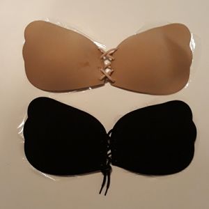 2 pieces Strapless Backless bra size D